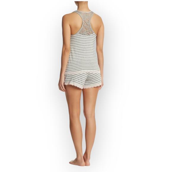 Honeydew Intimates Short Pajamas L Lace Trim Racerback Top Loungewear Soft Comfy - Picture 10 of 10